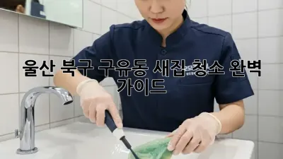울산 북구 구유동 새집 청소 완벽 가이드!